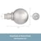 Kenney Mfg Kenney Mercer 3/4" Standard Decorative Window Curtain Rod, 66-120", Brushed Nickel KN80103NP - alternate 5